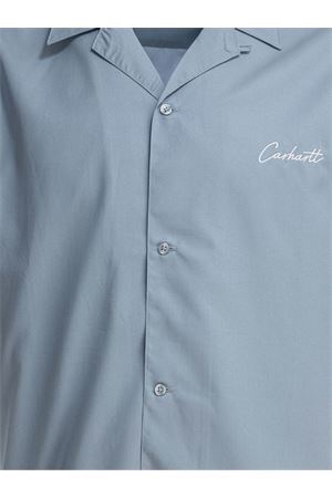 Camicia in misto cotone azzurro CARHARTT WIP | I0314650RO